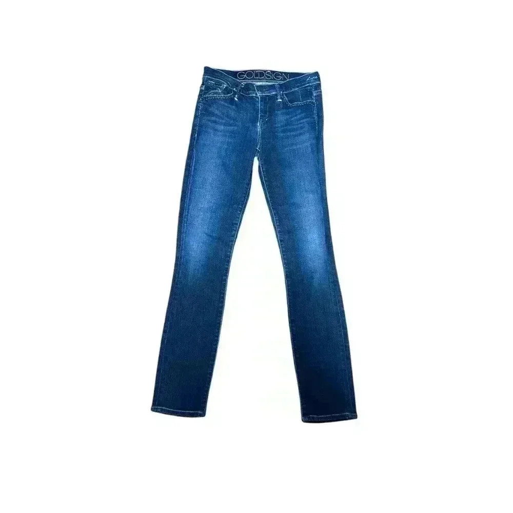 Goldsign Lure Size 25 Mid Rise Skinny Jeans Medium Wash Women‎
